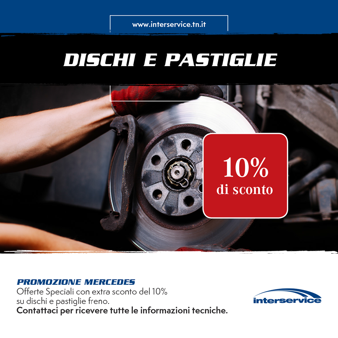 Dischi e Pastiglie Banner con sconto Interservice