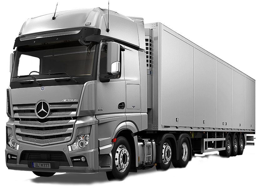 Camion mercedes grigio